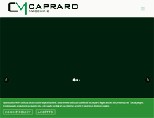 Tablet Screenshot of capraromacchine.it